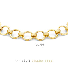 Isabel Bernard Belleville Axelle 14 Carat Golden Chain bracelet IB320136