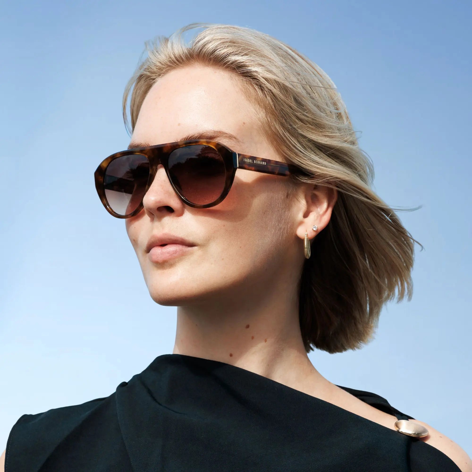 Isabel Bernard La Vilette Demi Brown Sunglasses IB380012-14-14