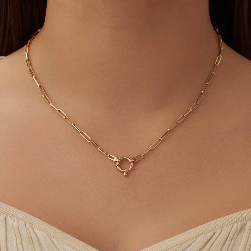Isabel Bernard Aidee Odile 14 Karaat Gouden Schakelketting IB340160-zoom-