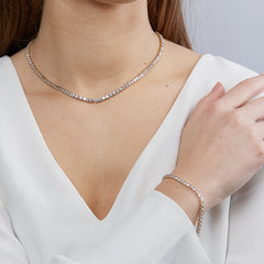 Swarovski Tennis Ketting 5511545 (Lengte: 38.00 cm)