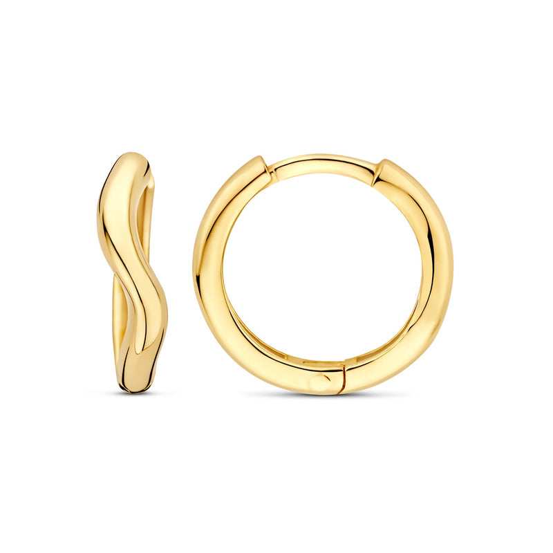 Beloro Jewels La Rinascente Mathilde 9 karaat oorringen (9,6 mm) BO360109-zoom-