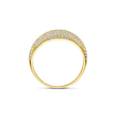 Beloro Jewels Monte Napoleone Stella 9 karat gold ring with zirconia BO330032-52