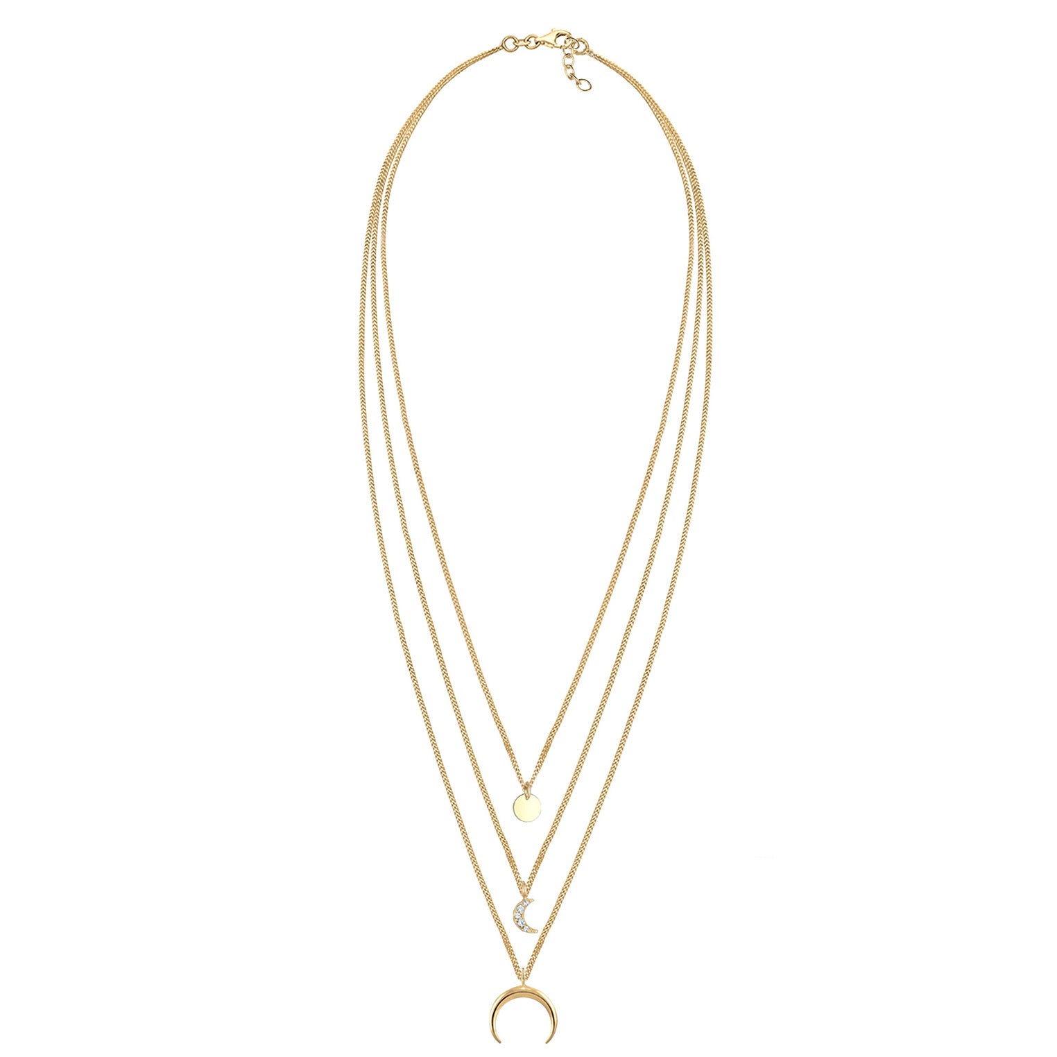 Elli 925 Sterling Silver Layered 2004-BF-0007660-001