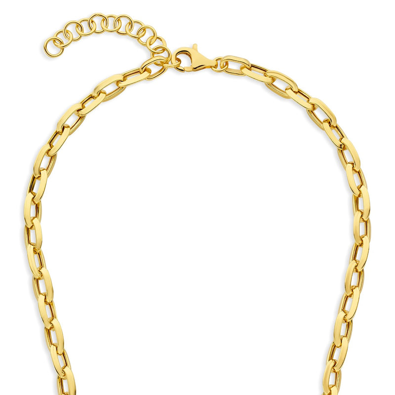 Parte Di Me Bibbiena Poppi Lucia 925 Sterling Zilveren Gold Plated Schakelketting PDM34102-zoom-