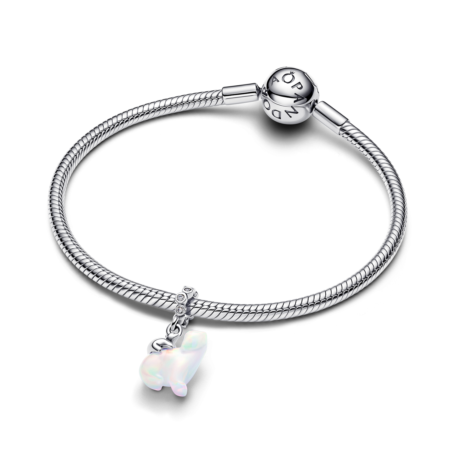 Pandora Moments 925 Sterling Silver Polarbear Mother & Cub Dangle Charm 794243C01