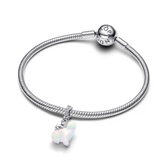 Pandora Moments 925 Sterling Silver Polarbear Mother & Cub Dangle Charm 794243C01