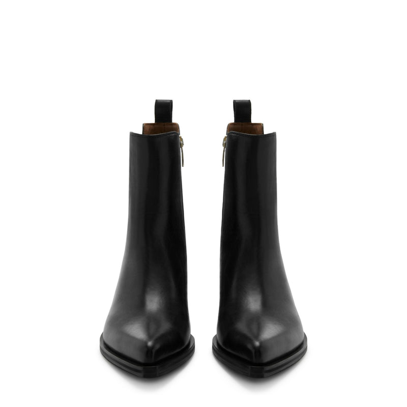 Isabel Bernard Vendôme AHerenine Zwarte Kalfsleren boots IB53010-001-38-zoom-