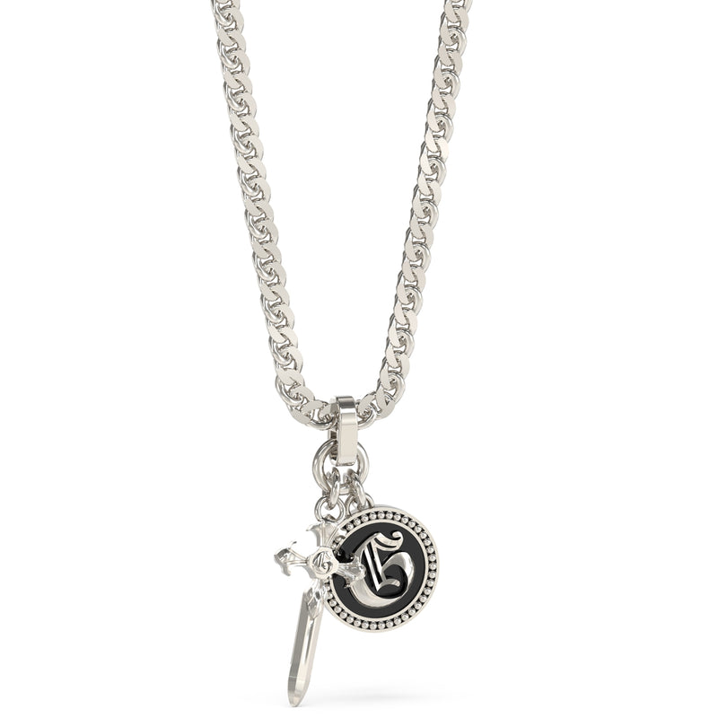 Guess South Alameda Zilverkleurige Collier JUMN04023JWSTBKT-U-zoom-