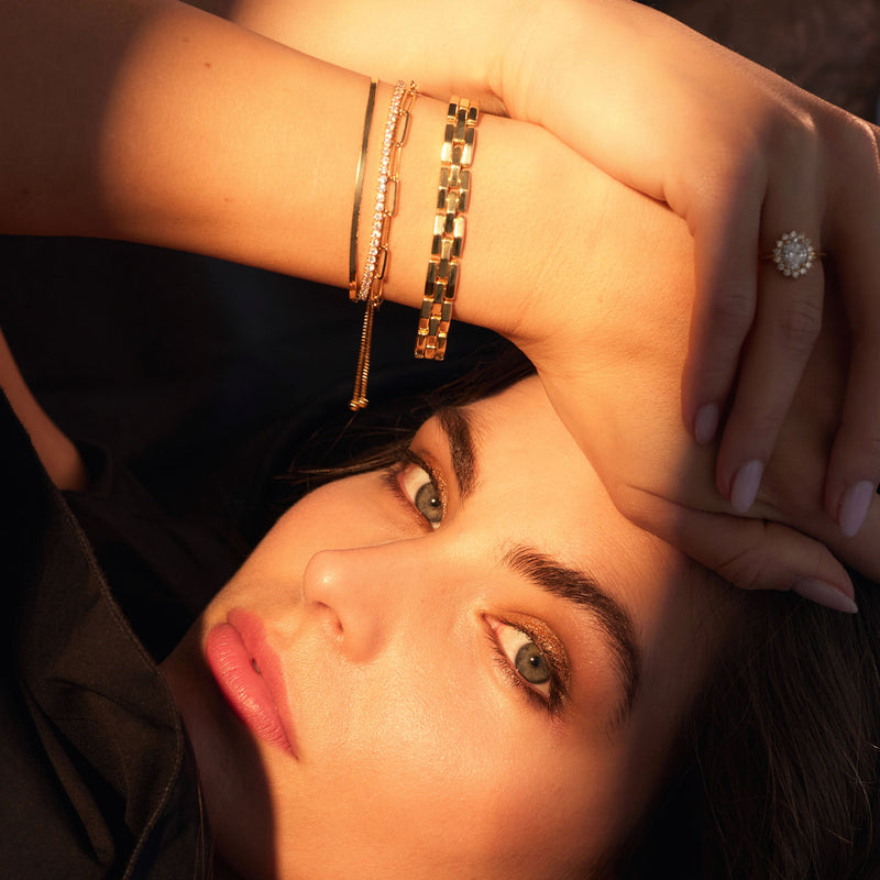 Parte Di Me Bibbiena Poppi Del Morbo 925 Sterling Zilveren Gold Plated Armband PDM32118-zoom-