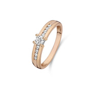 Isabel Bernard La Concorde Estee 14 Karaat Rosé Gouden Ring IB330075-50 (Maat: 50)