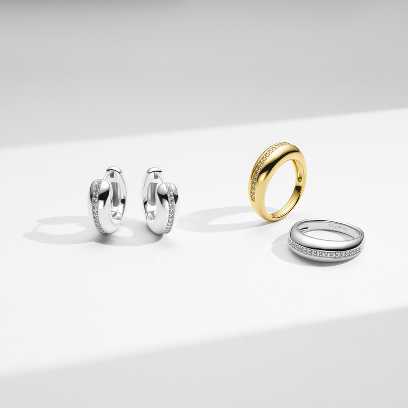 Sif Jakobs 925 Sterling Zilveren Palermo Piccolo Oorbellen SJ-E2588-CZ-zoom-