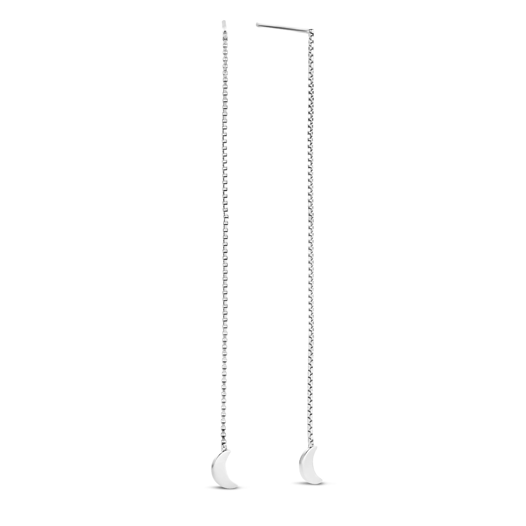 Violet Hamden 925 Sterling Silver Long Night Cresent Moon Earrings VH16048