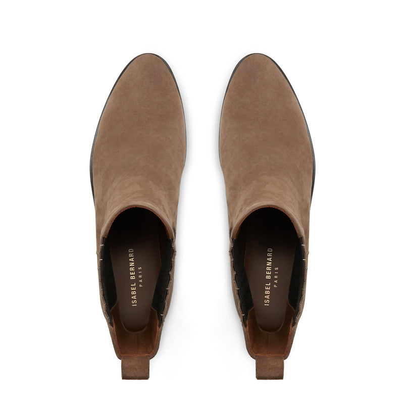 Isabel Bernard Vendôme Chey Taupe Suède Chelsea Boots IB53000SS-178-36-zoom-