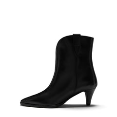 Isabel Bernard Vendôme Louane black calfskin leather boots IB53009-001-37