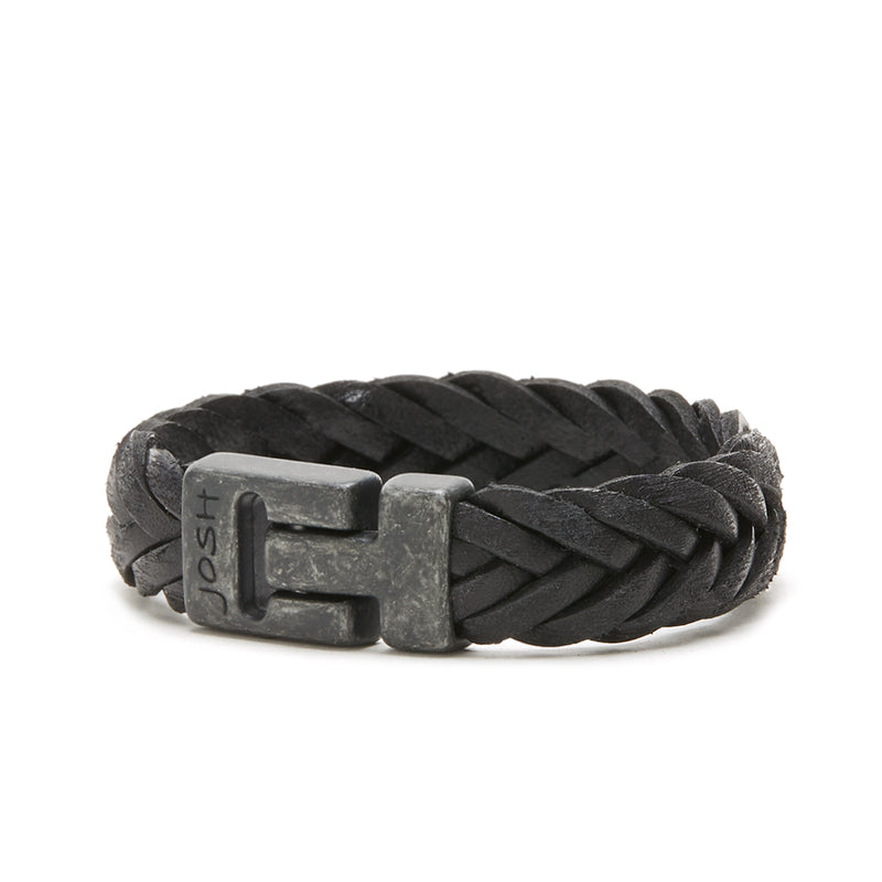 Josh Vintage Black Bracelet 24832-BRA-VB/BLACK/L-zoom-