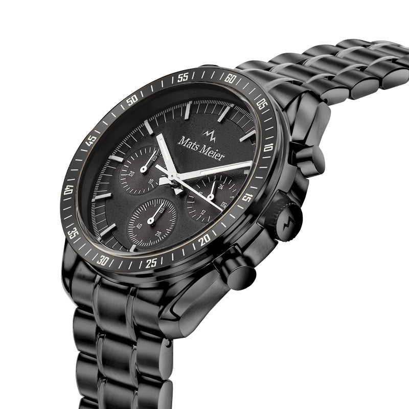 Mats Meier Arosa Racing Chronograaf Herenhorloge Zwart MM50016-zoom-