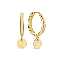 Isabel Bernard Le Marais Jeanne 14 Carat Golden Hoop Earrings IB360250