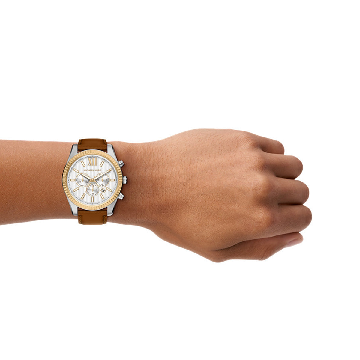 Michael Kors Lexington Round White Dial Watch MK9257