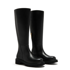Isabel Bernard Vendôme Riva Black Calfskin Laarzen IB54004-01-42