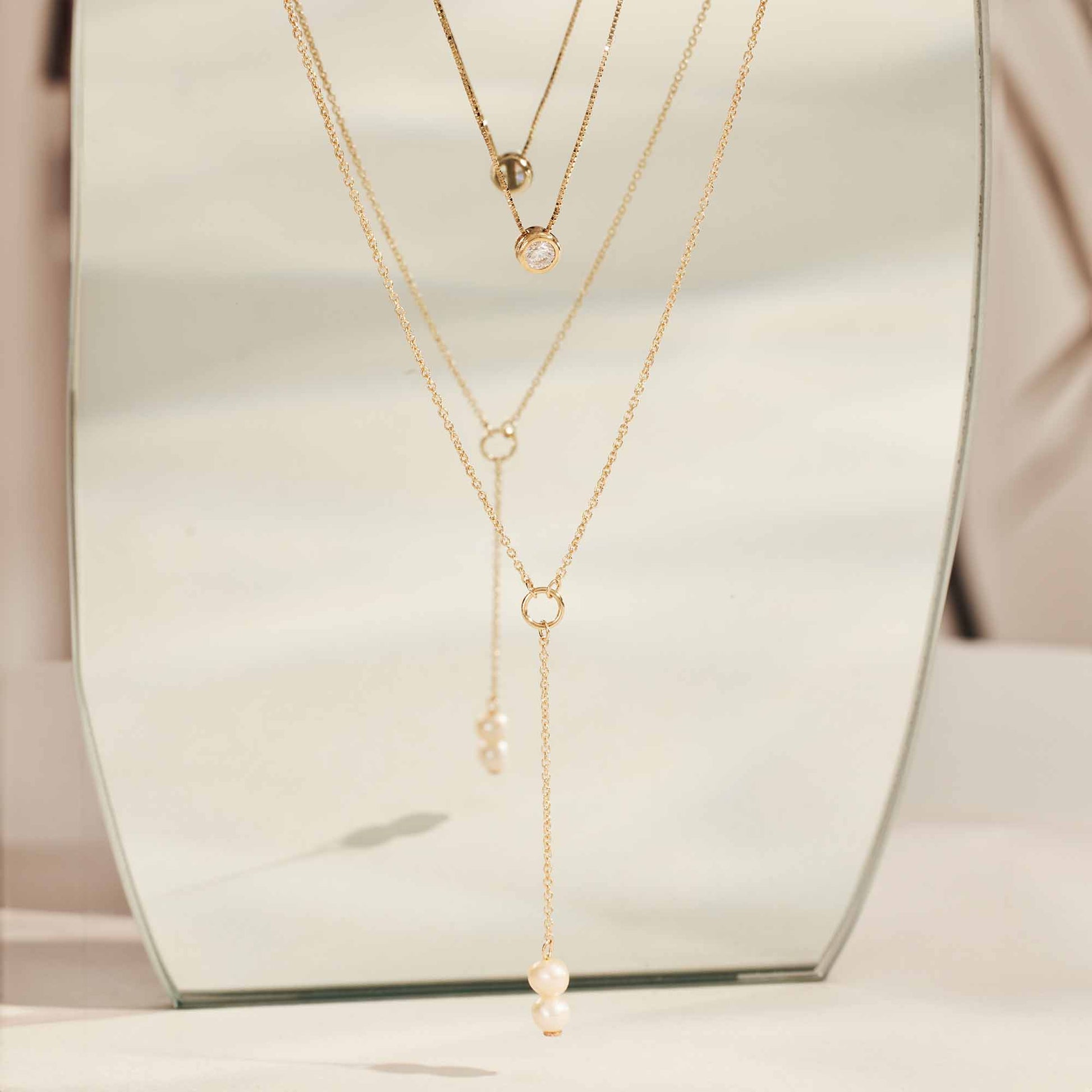 Isabel Bernard Belleville Luna 14 Carat Golden Necklace IB340024 (Length: 40.00-45.00 cm)