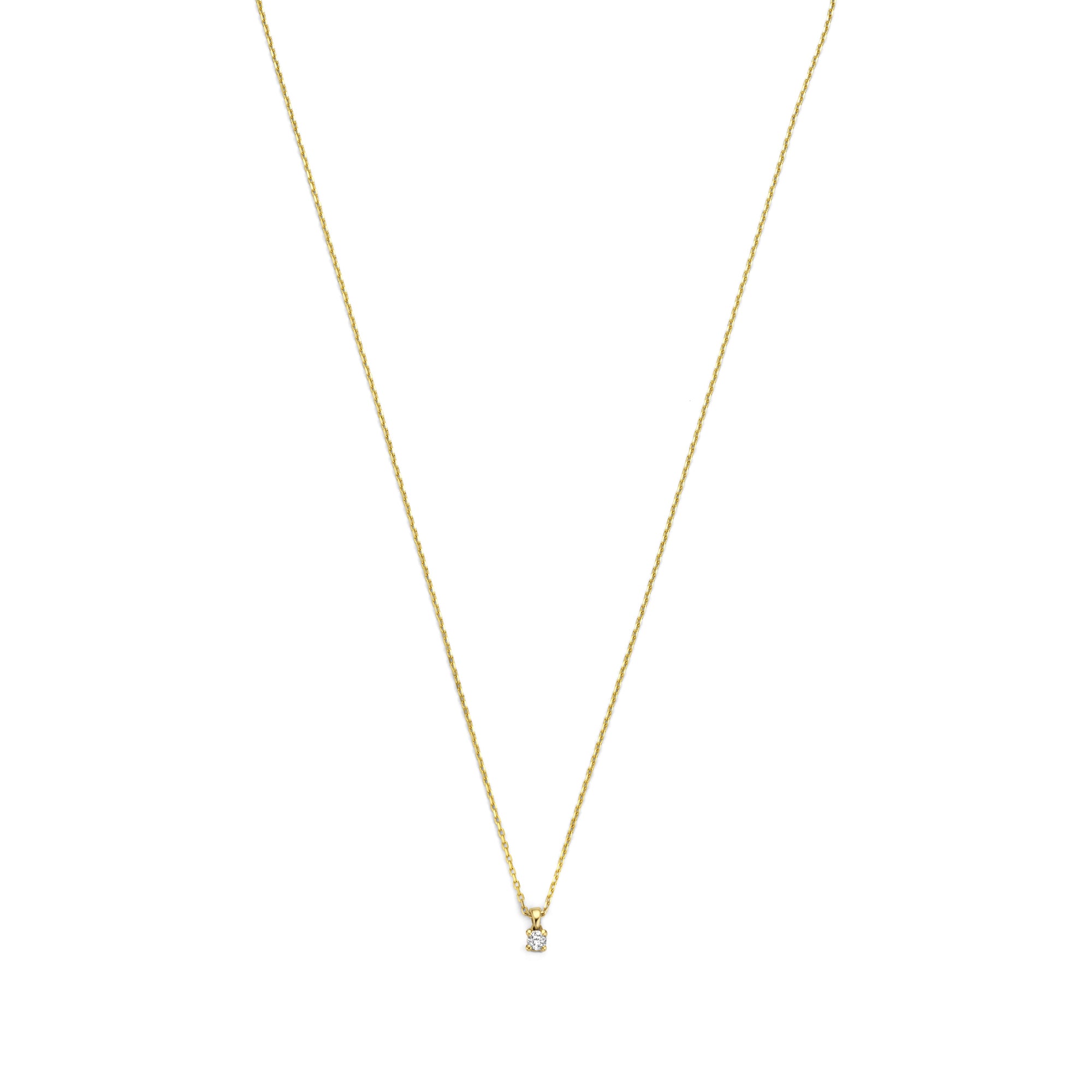 Isabel Bernard De la Paix Céline 14 Carat Golden Necklace | diamond 0.05 ct | IBD350001
