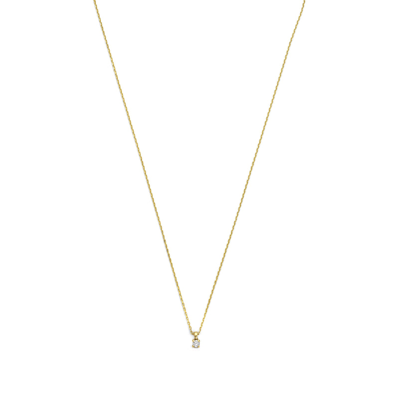 Isabel Bernard De la Paix Céline 14 karaat gouden collier | diamant 0.05 ct | IBD350001-zoom-