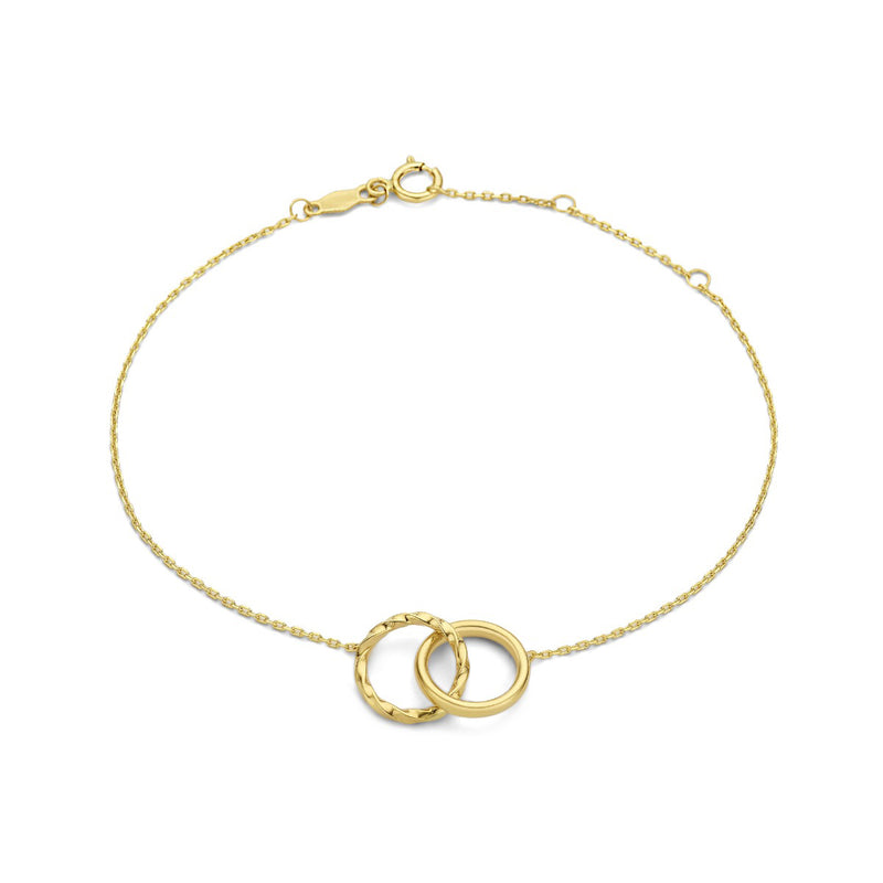 Isabel Bernard Rivoli Lisan 14 karaat gouden armband IB320088-zoom-