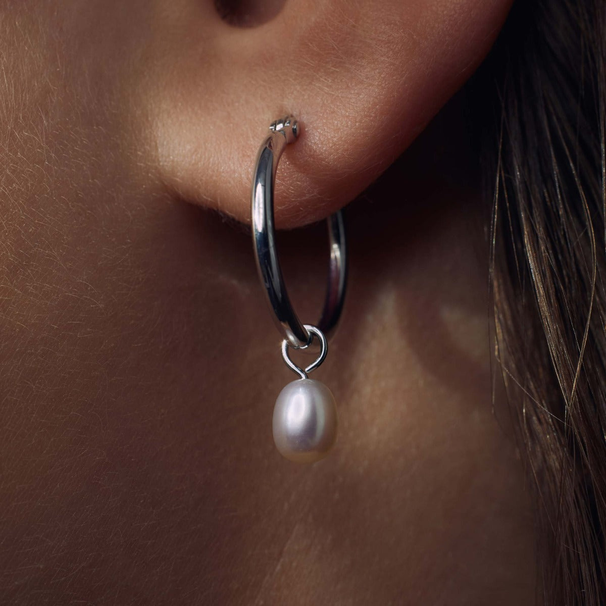 Parte Di Me Brioso Cortona Ambra 925 Sterling Silver Creoles PDM36169