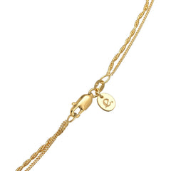 Elli 925 Sterling Silver Layered Link Chain Necklace 2004-BF-0008187-001