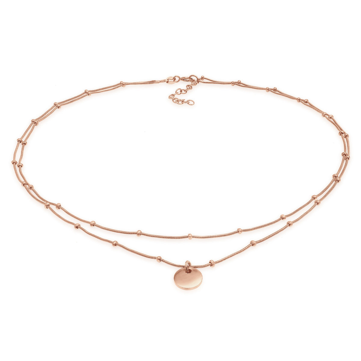 Elli 925 Sterling Silver Layered Choker 2004-BF-0008089-001