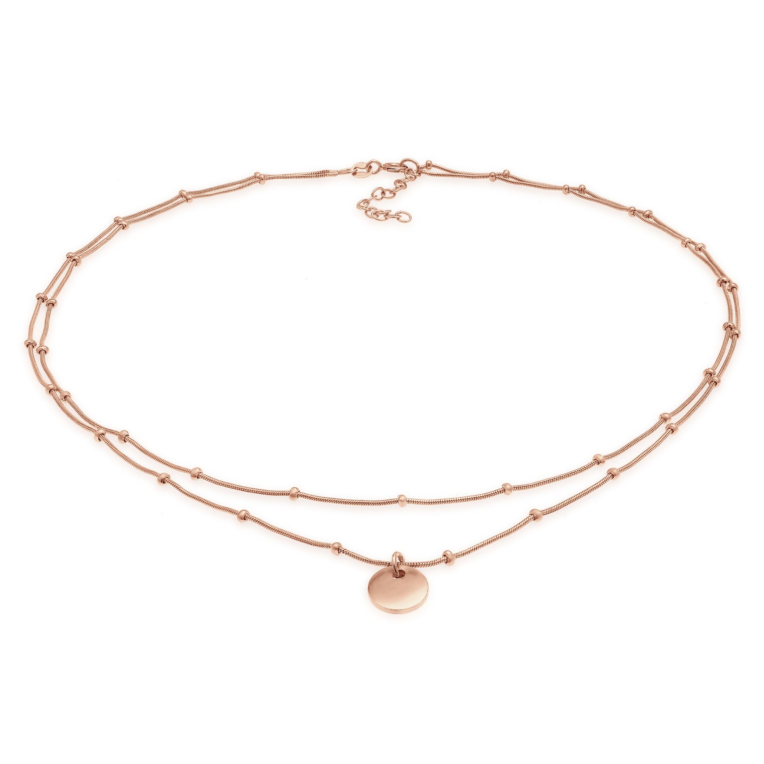 Elli 925 Sterling Silver Layered Choker 2004-BF-0008089-001