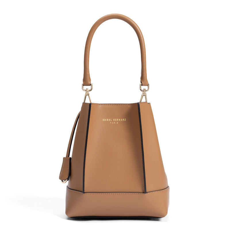 Isabel Bernard Femme Forte Minette Camel Kalfsleren Handtas IB21114-334-zoom-