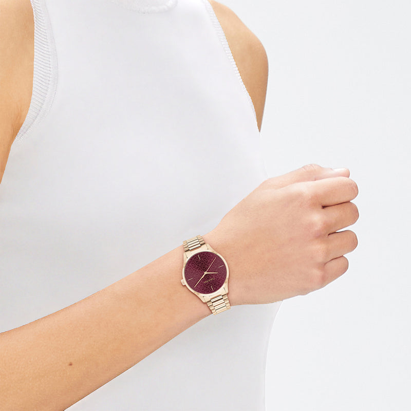 Calvin Klein ICONIC Rood Dames Horloge 2002-CK25200169-zoom-