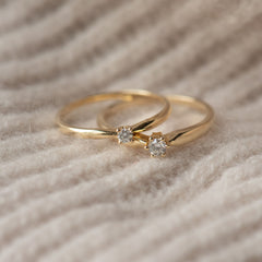 Isabel Bernard De la Paix Celesse 14 Carat Gold Ring | diamond 0.07 ct | IBD330002-54