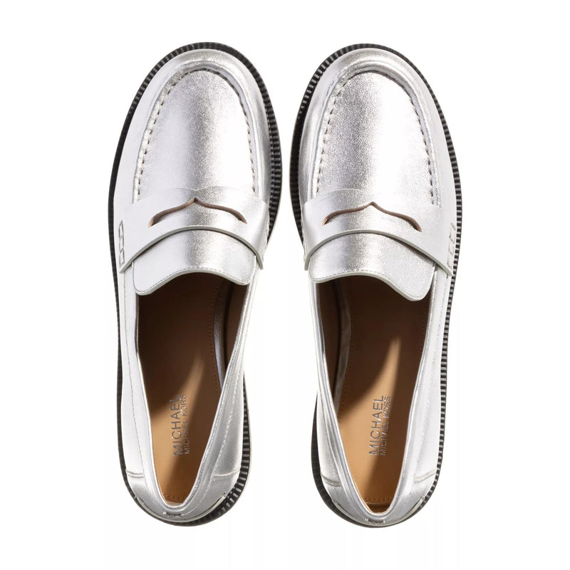 Michael Kors Zilveren Leren Loafers 2001-A0376637-zoom-