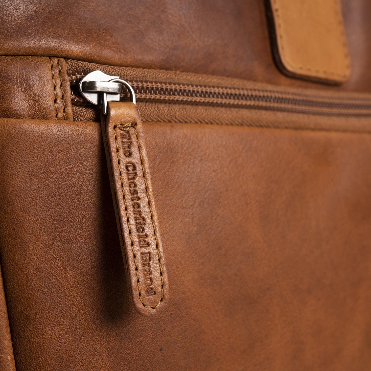 The Chesterfield Brand Cognac Briefcase C40.101031