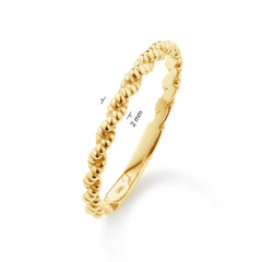 Jackie Gold Cord 14 Karat Gold Ring JKR25.579.54