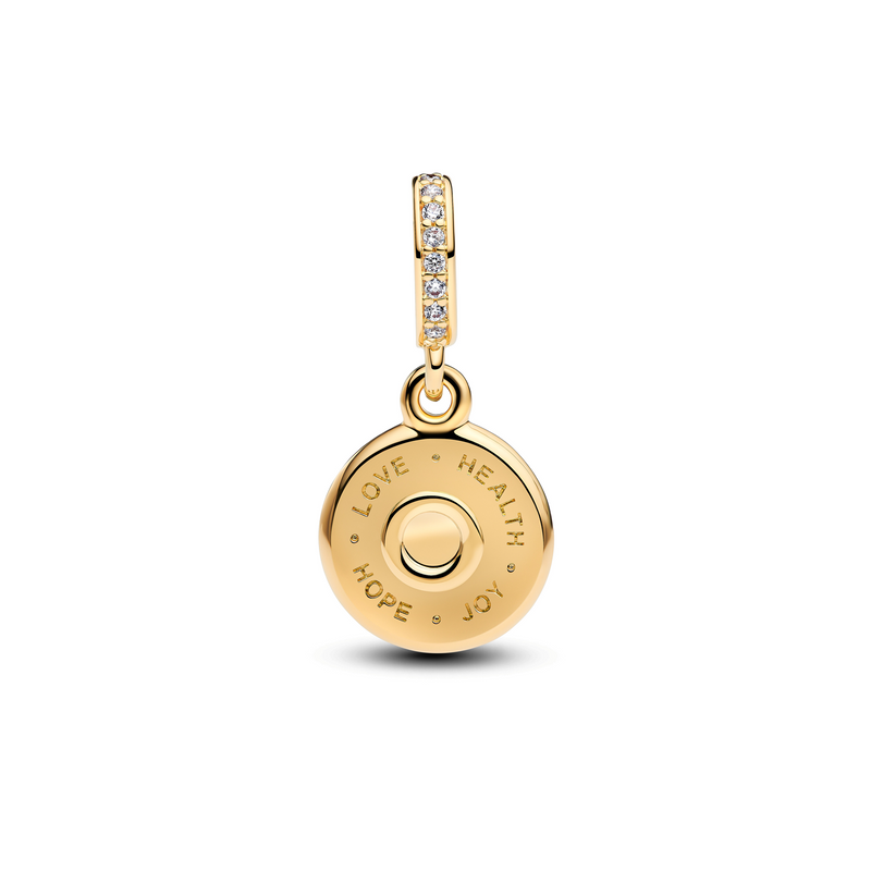 Pandora Moments Gold Plated Happy Birthday Hangende Bedel 763787C01-zoom-