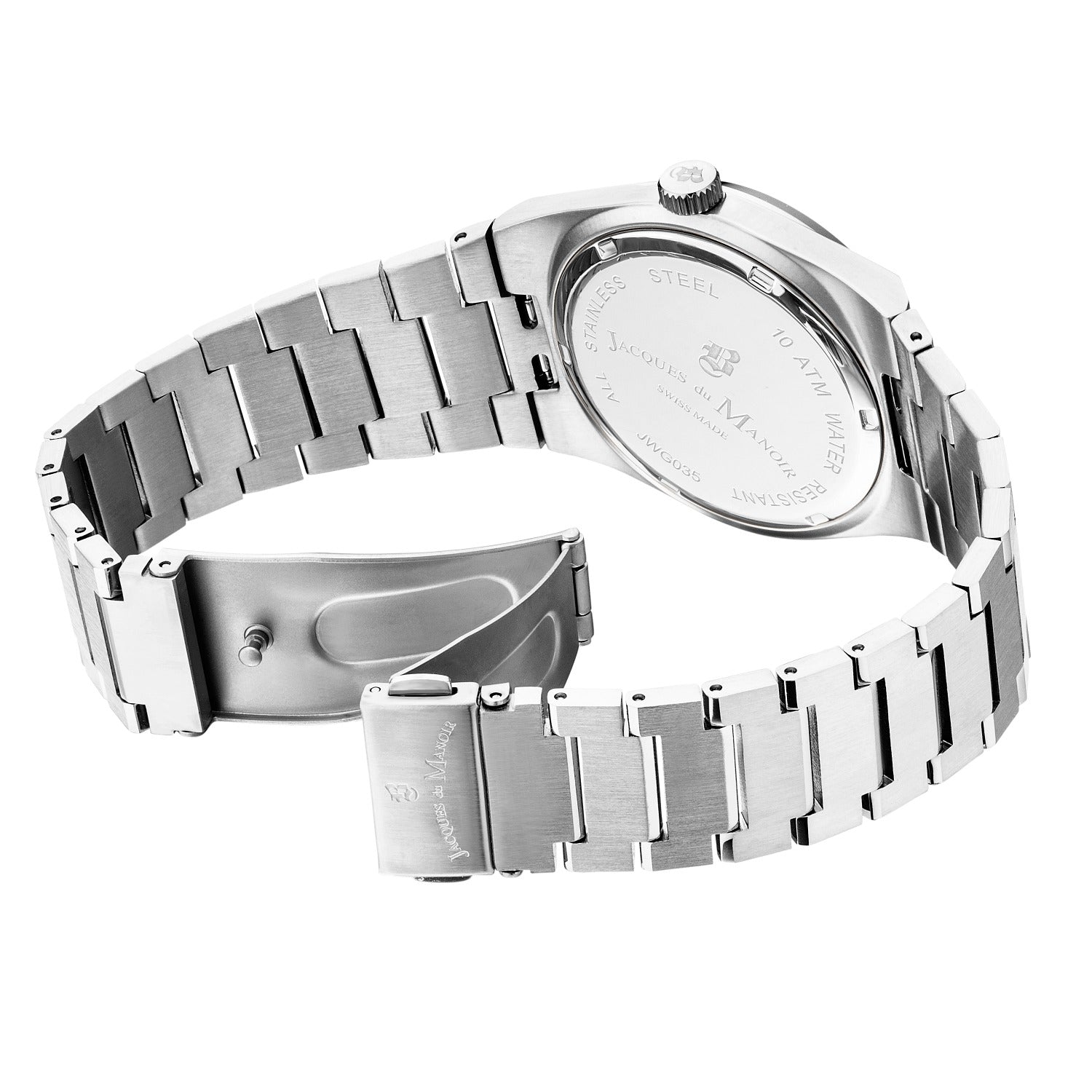Jacques Du Manoir Horizon Gents Silver Sunray Men's Watch JWG03501