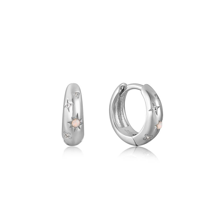 Ania Haie Rising Star Zilverkleurige Oorbellen 2002-AH-E034-05H-zoom-