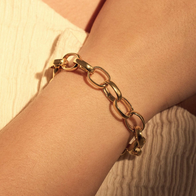 Parte Di Me Bibbiena Poppi Acadia 925 Sterling Zilveren Gold Plated Schakelarmband PDM32136-zoom-