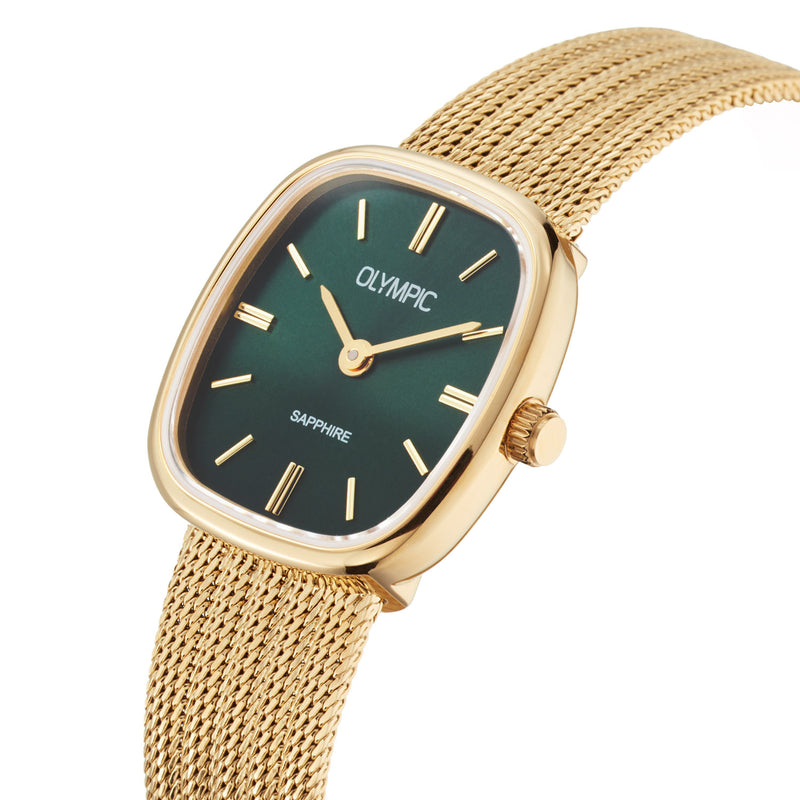 Olympic RetroChic Goudkleurig Dameshorloge OL73DDS002-zoom-