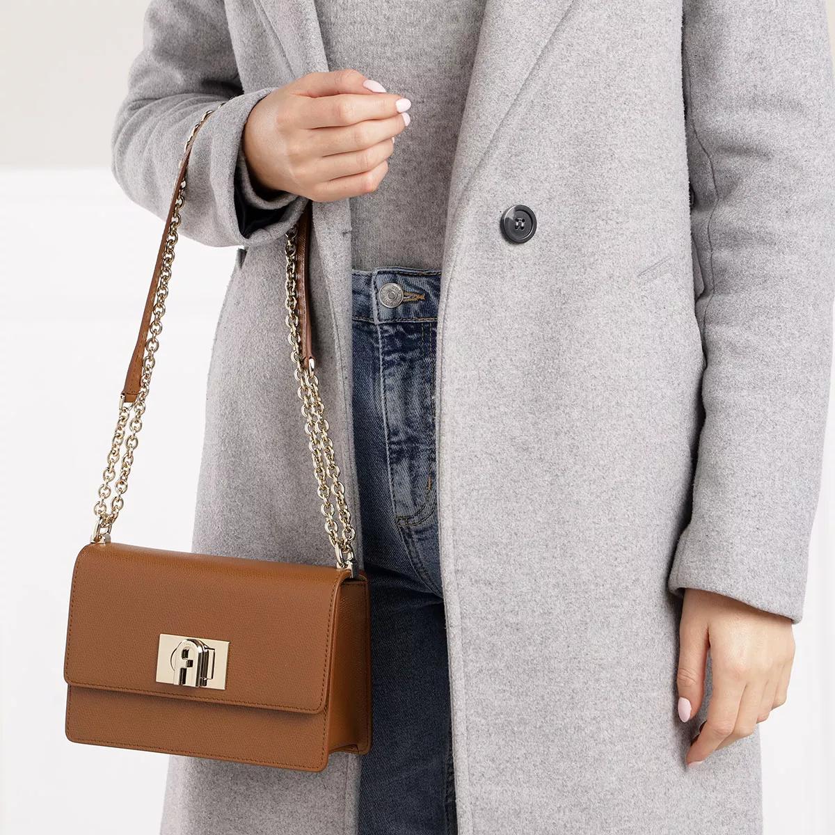 Furla 1927 Brown Leather Shoulder Bag 2001-A0151043