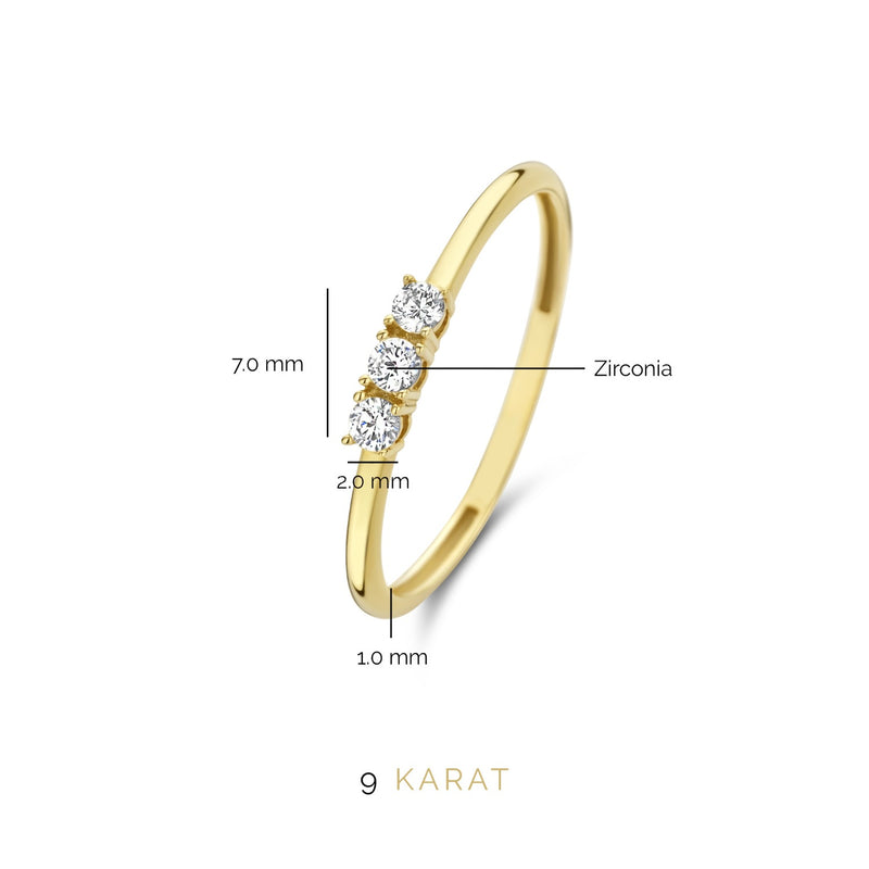 Beloro Jewels Monte Napoleone Stella 9 karaat ring BO330003-56-zoom-