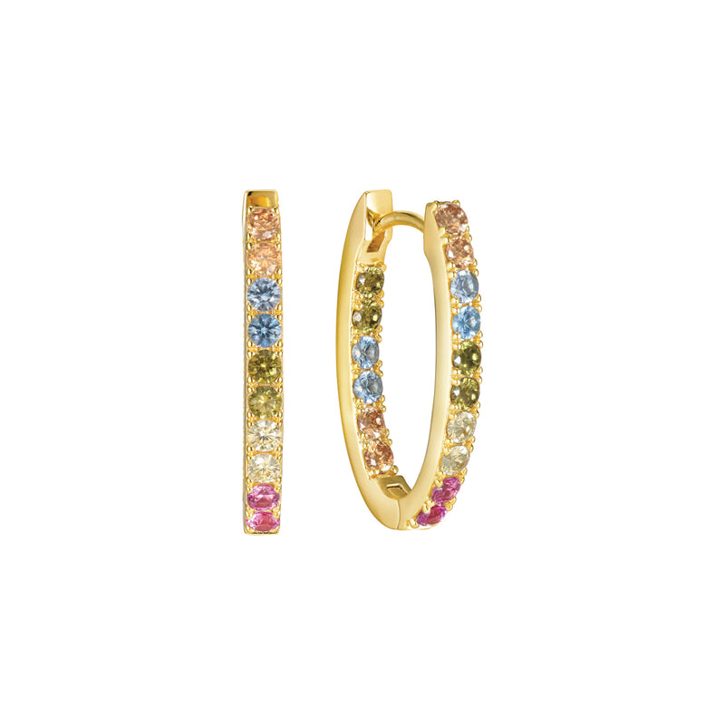 Sif Jakobs Ellisse 925 Sterling Silver Earrings SJ-E2312-XCZ-YGwith18 Carat Gold Plating-zoom-