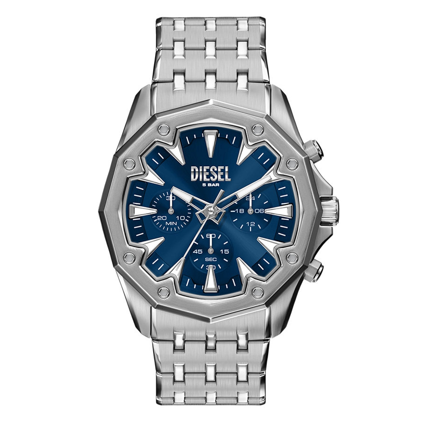 Diesel Stinger Round Blue Dial Watch DZ4706