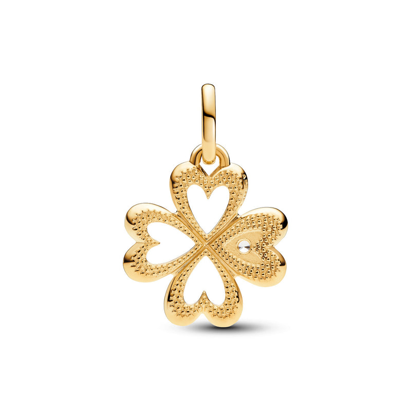 Pandora ME Gold Plated Vierbladige Klavertjevier Bedel 763034C01-zoom-