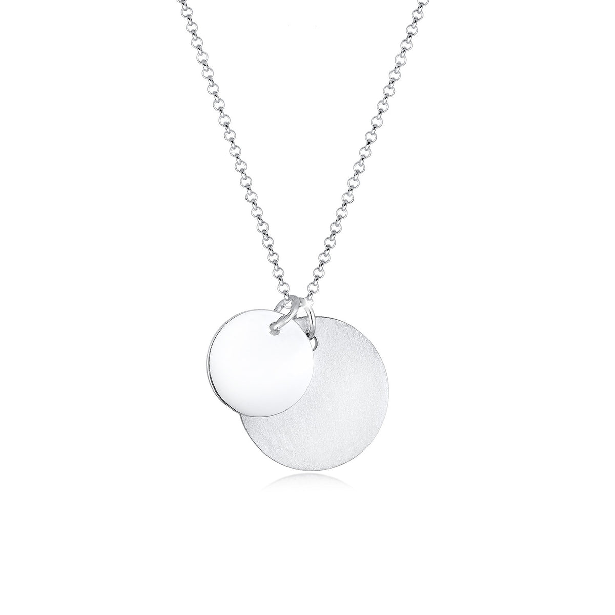 Elli 925 Sterling Silver Link Chain Necklace 2004-BF-0007729-001