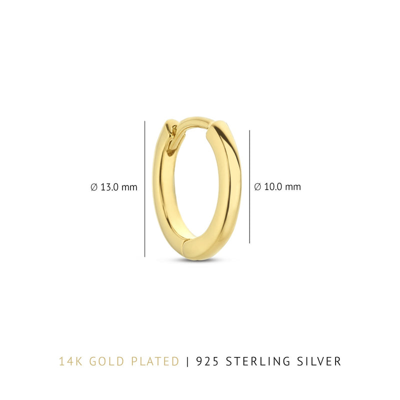 Parte Di Me Santa Maria della Base 925 sterling zilveren gold plated oorringen PDM36060-zoom-