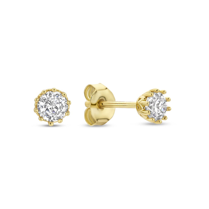 Parte Di Me Cento Luci Mila 925 sterling silver gold-plated Ear Studs PDM36098-zoom-